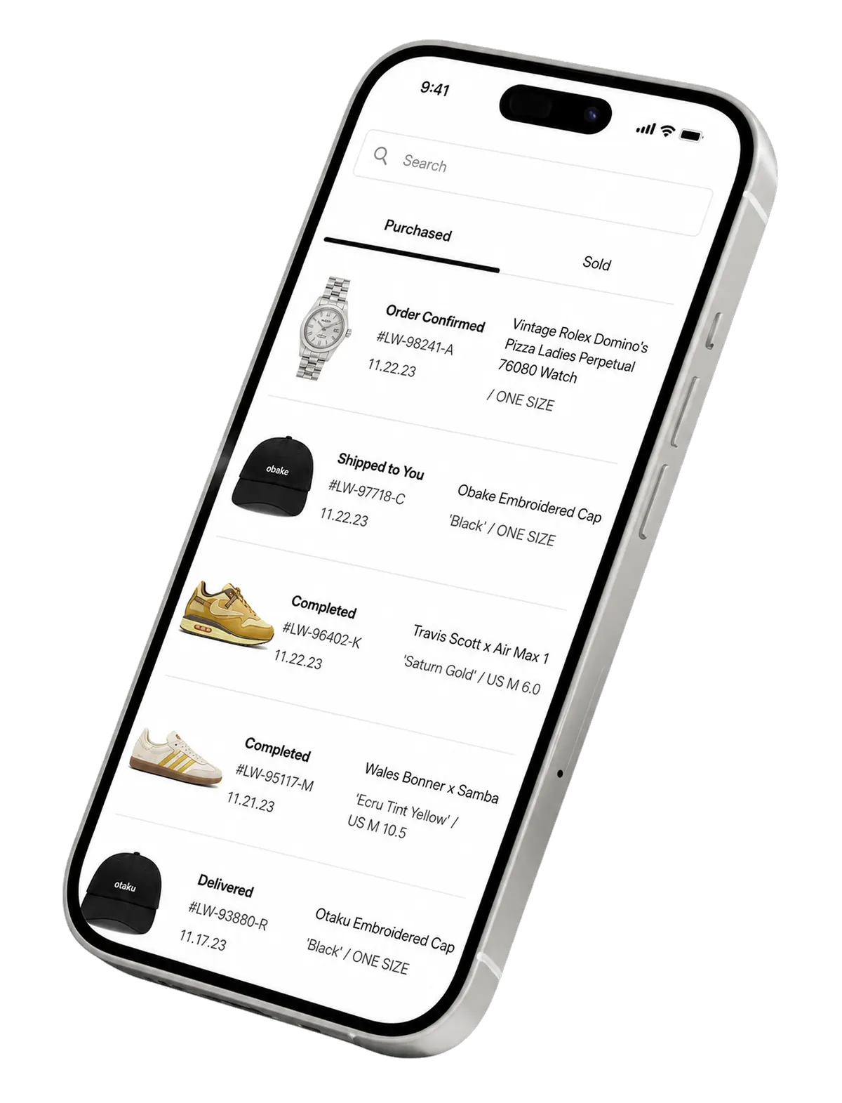 iphone mock up for an AI app